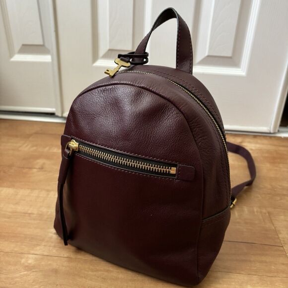 Fossil Megan Backpack Fig Small Purple Maroon Excellent Used Condition - Picture 4 of 12